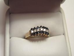 14 KARAT SAPPHIRE? & DIAMOND? RING