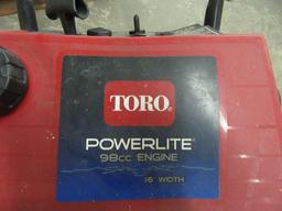 TORO POWERLITE 98CC 16-INCH SNOWBLOWER