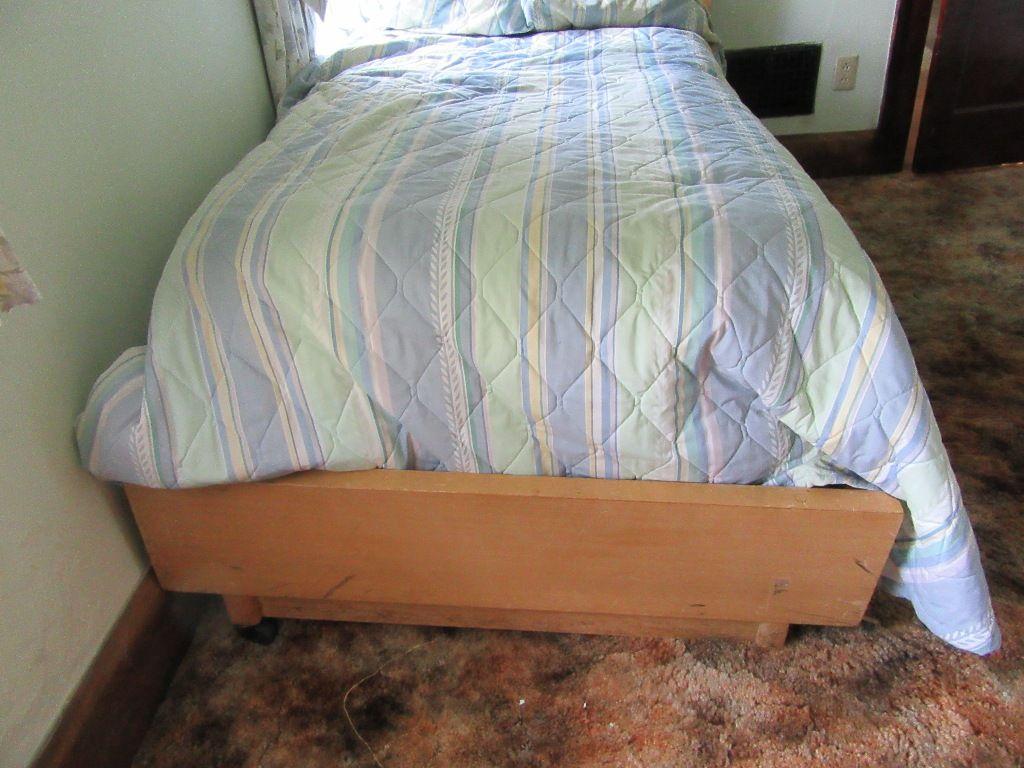 TWIN SIZE BED AND FRAME