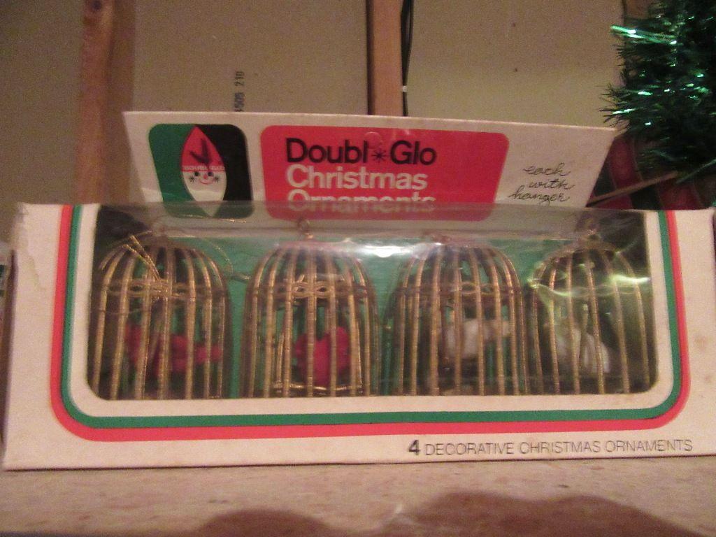 SHINY BRIGHT GARLAND, DOUBLGLO ORNAMENTS, CHIRPING BIRD ORNAMENT, AND OTHER