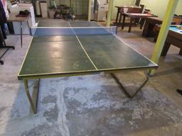 PING PONG TABLE IN BASEMENT