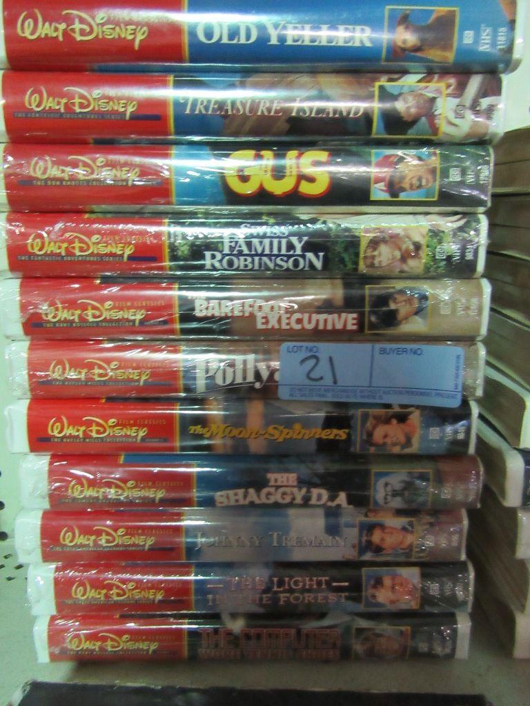 11 WALT DISNEY VHS TAPES