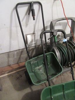 2 SPREADERS WITH HOSE REEL AND HOSE