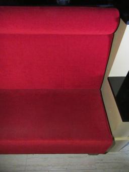 RED MODERN STYLE BENCH