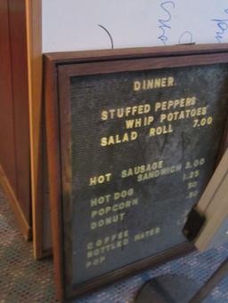 MENU BOARDS AND SIGNAGE BOARD