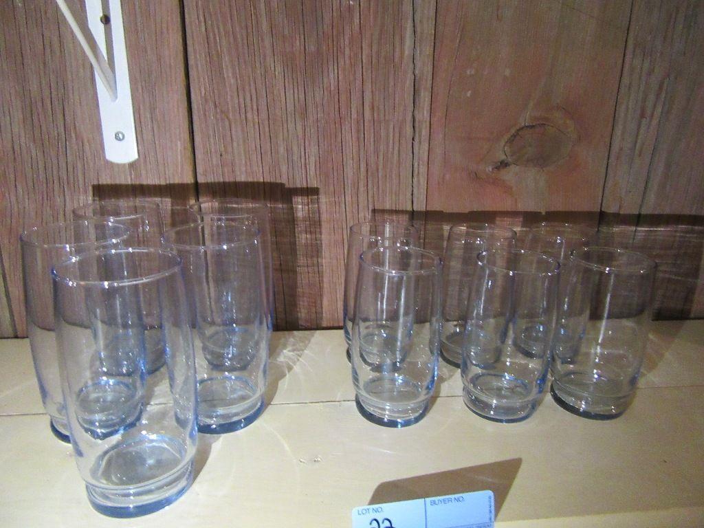 SET OF WATER AND JUICE GLASSES