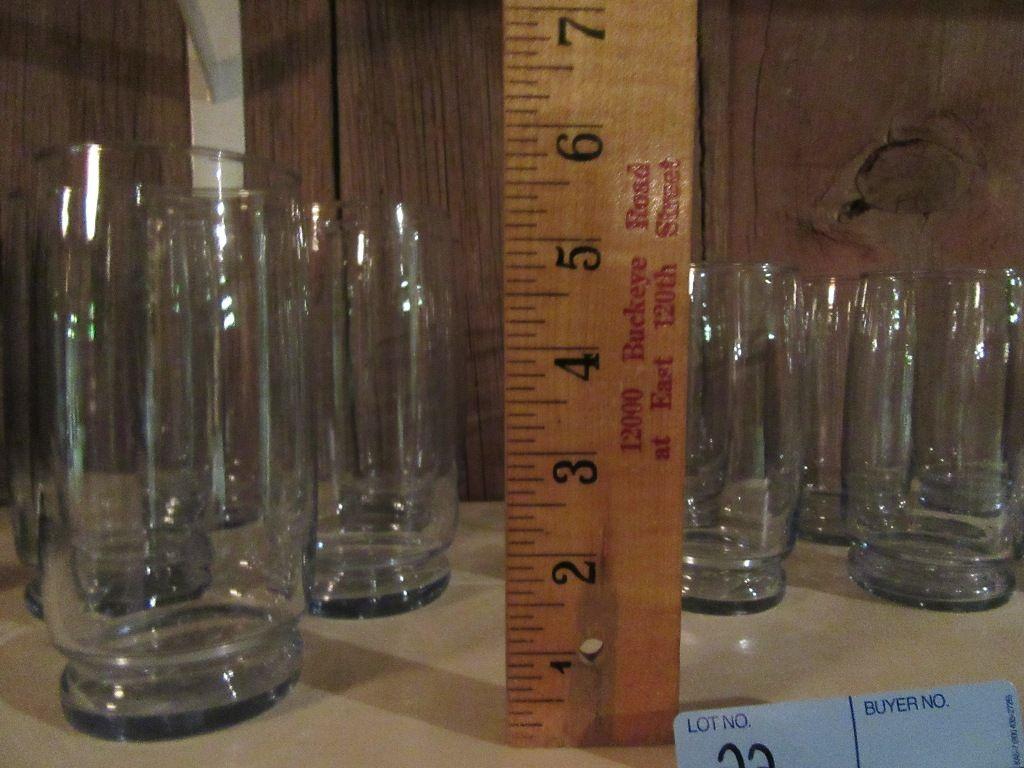 SET OF WATER AND JUICE GLASSES