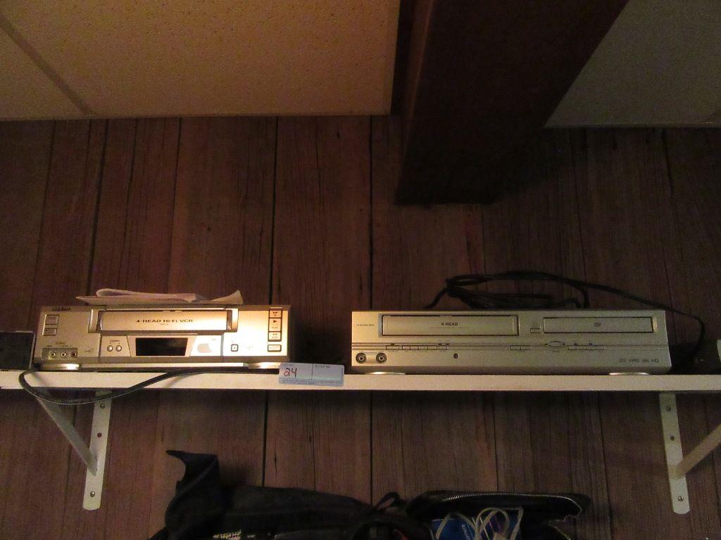 DVD/4 HEAD VCR AND SANYO 4 HEAD HI-FI VCR