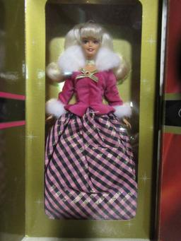 2 AVON EXCLUSIVE BARBIE DOLLS - WINTER RHAPSODY & WINTER SPLENDOR