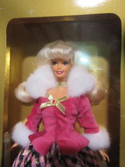 2 AVON EXCLUSIVE BARBIE DOLLS - WINTER RHAPSODY & WINTER SPLENDOR