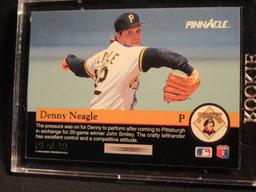 DENNY NEAGLE 1992 PINNACLE ROOKIE CARD NUMBER 19 OF 30 IN PLASTIC CASE