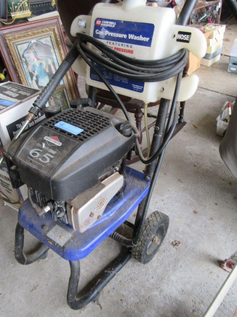 CAMPBELL HAUSFELD GAS PRESSURE WASHER 6.5 HORSEPOWER 2300 PSI