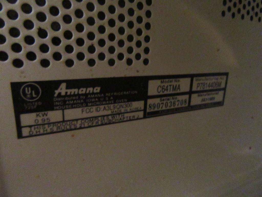 AMANA MICROWAVE