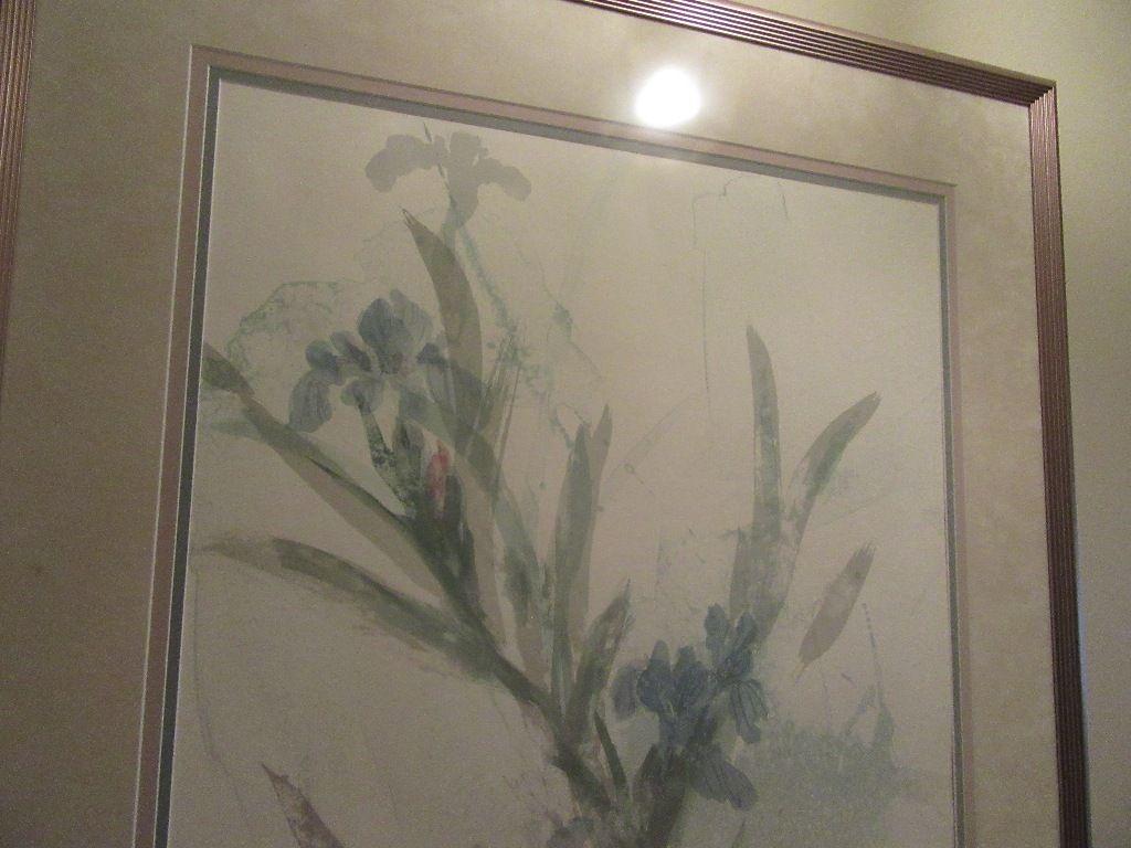 3-1/2 BY 2-/12 FOOT FLORAL ORIENTAL ARTWORK