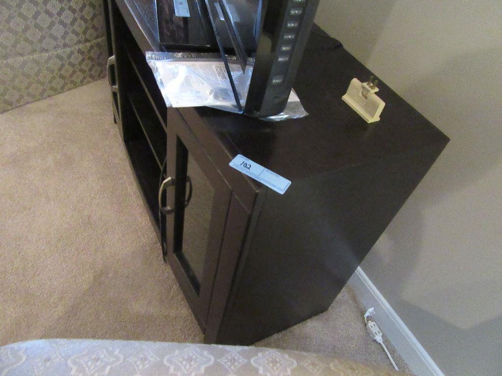 DECORATIVE CABINET WITH GLASS DOORS