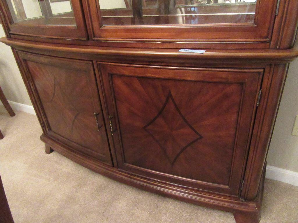 INLAID CHINA CUPBOARD MADE IN MALAYSIA