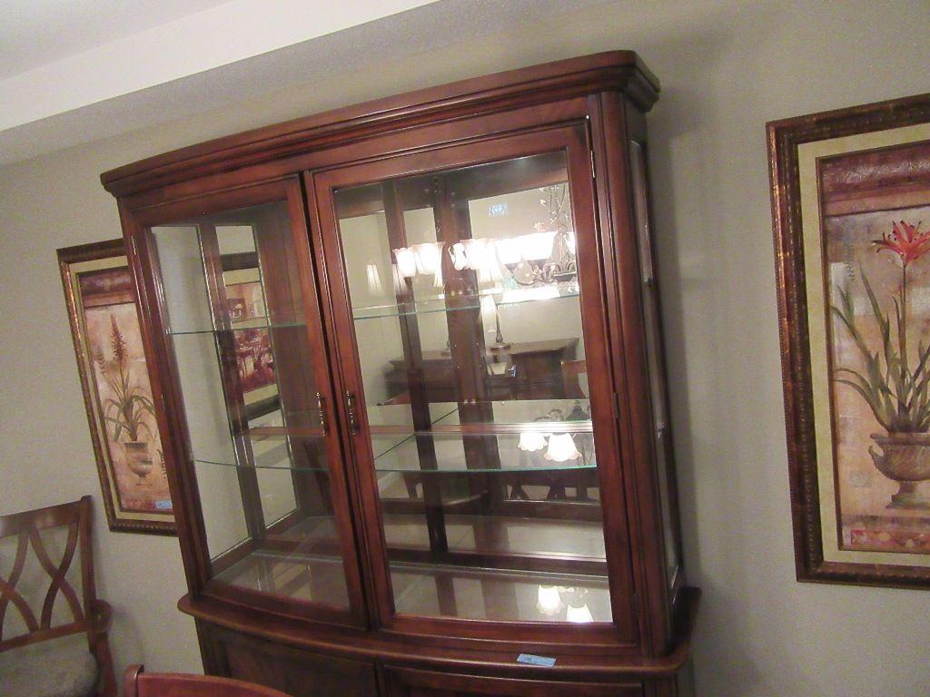 INLAID CHINA CUPBOARD MADE IN MALAYSIA