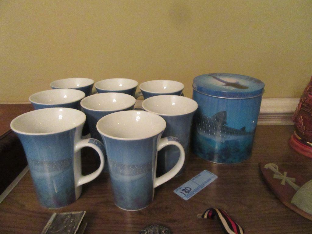 WHALE SHARK MUGS AND TIN