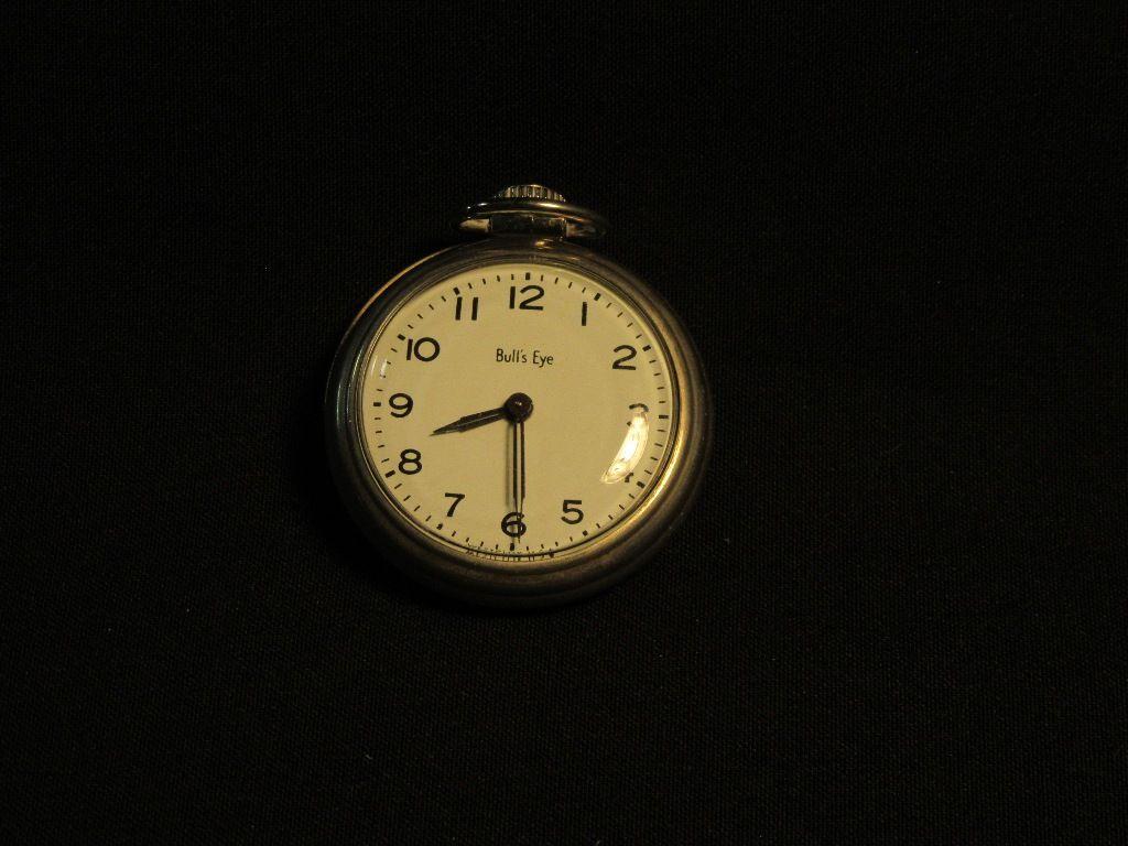 WESTCLOX BULL'S EYE POCKET WATCH MADE IN USA