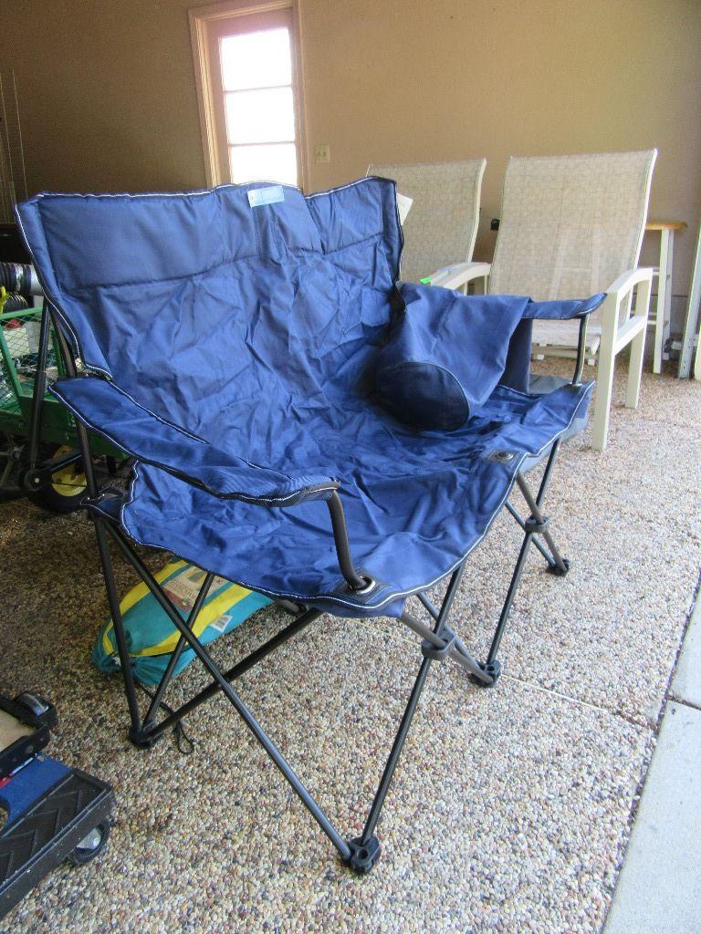 DOUBLE SEATED FOLDING ARM CHAIR