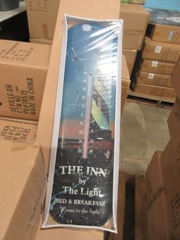 14 CARTONS OF LIGHTHOUSE ADVERTISING THERMOMETERS. 8 PIECES PER CARTON