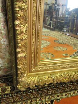 ORNATE GOLD FRAMED WALL MIRROR