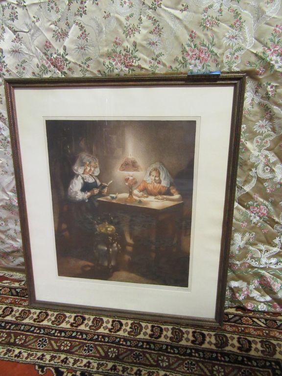 VICTORIAN PICTURE OF MOTHER & CHILD