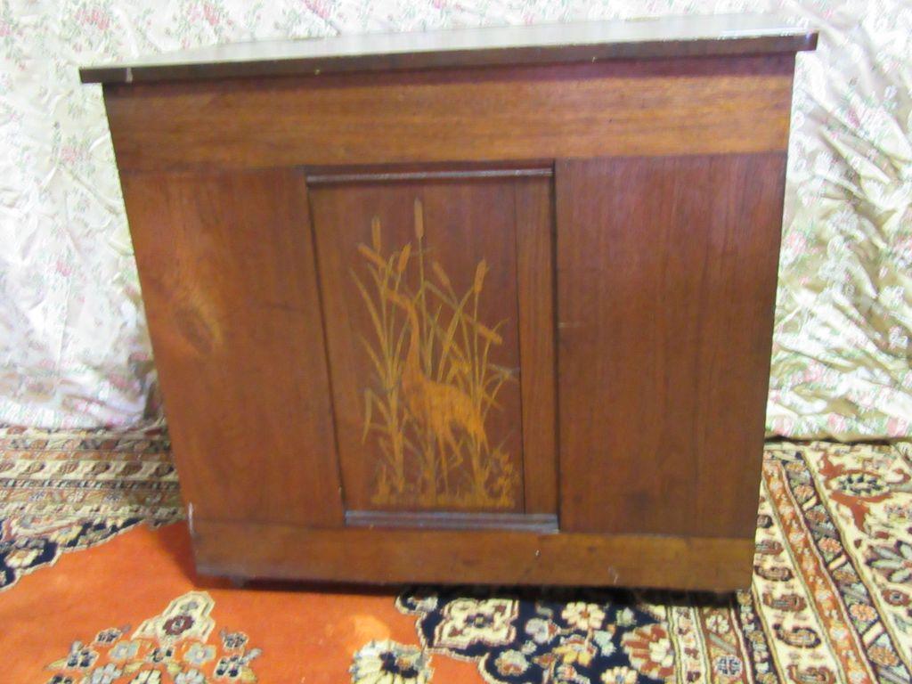 INLAID WOOD FRONT WOOD BOX