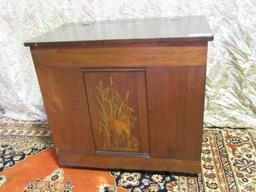 INLAID WOOD FRONT WOOD BOX