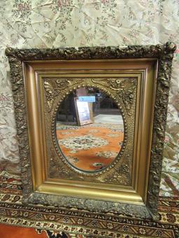 GOLD EMBELLISHED FRAMED WALL MIRROR