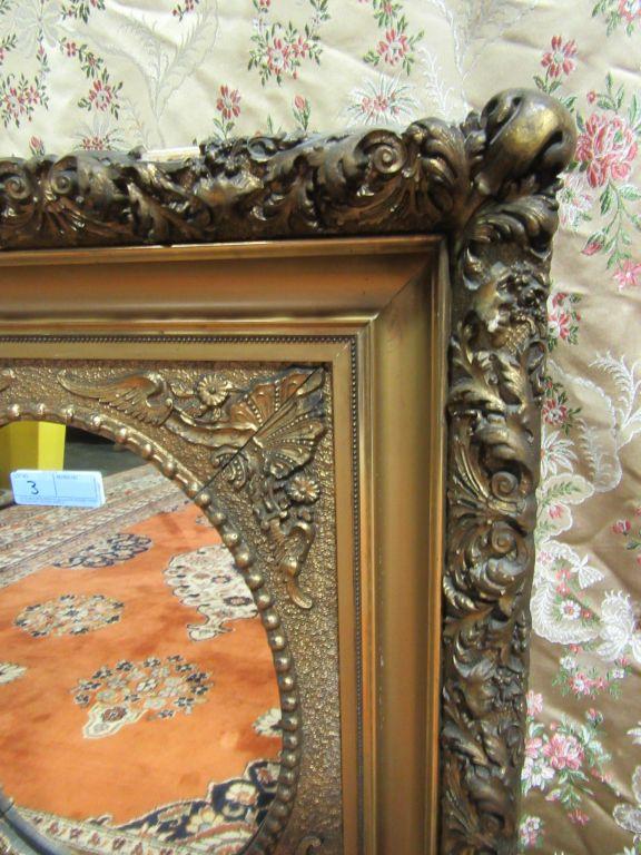 GOLD EMBELLISHED FRAMED WALL MIRROR