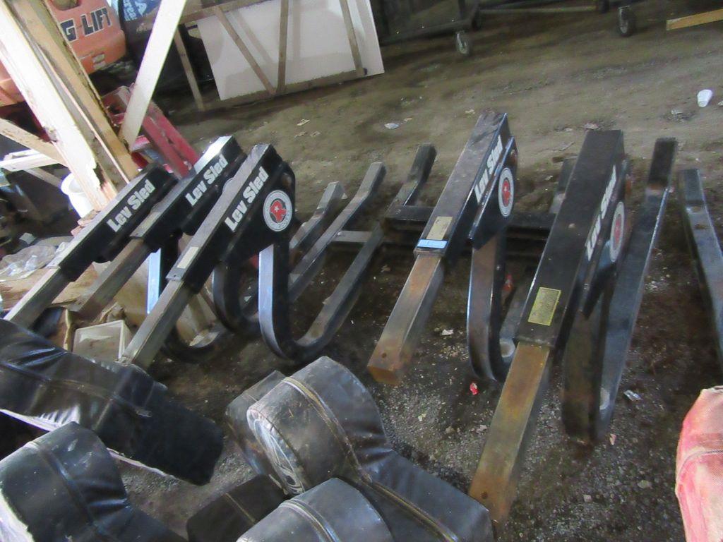 LOT OF LEV TWO-MAN SLEDS