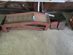 METAL CAR RAMPS AND WHEEL CHOCKS