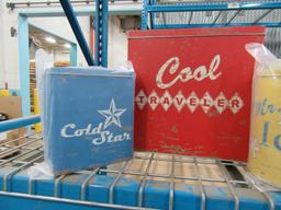 5 CASES OF RETRO COOLER TINS SET OF 3. 6 SETS PER CASE