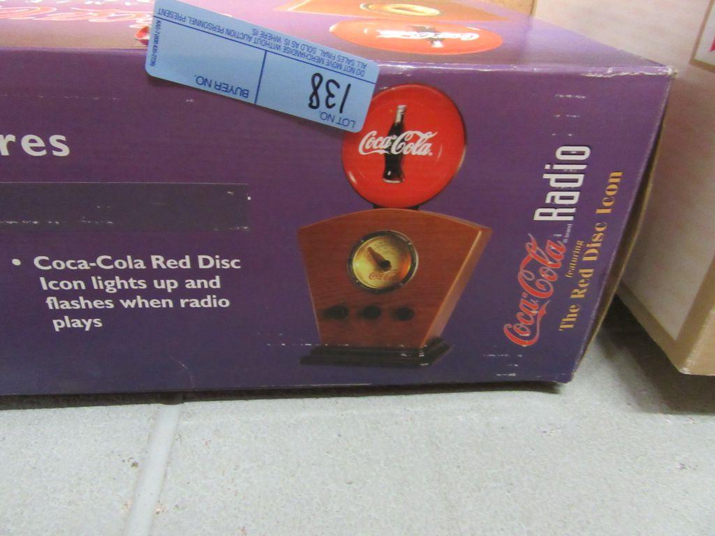 COCA-COLA AM FM RADIO FEATURING THE RED DISC ICON