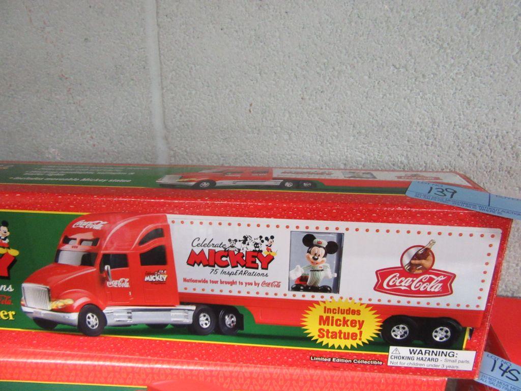 COCA-COLA 2004 TOUR CARRIER CELEBRATE MICKEY AND 2000 HOLIDAY HELICOPTER CA