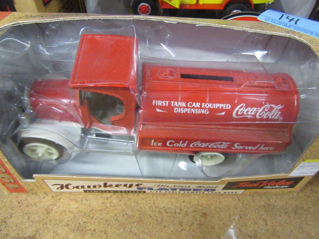 HAWKEYE 1931 TRUE VALUE HARDWARE LIMITED EDITION LUMBER LOAD BANK FLAT BED