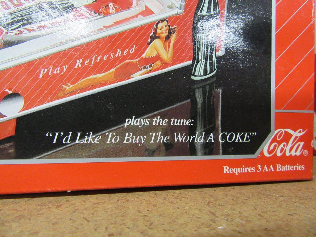 COCA-COLA COLLECTIBLE PINBALL MACHINE MUSICAL BANK