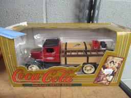 COCA-COLA DIE CAST METAL TRUE VALUE BANK TRUCK