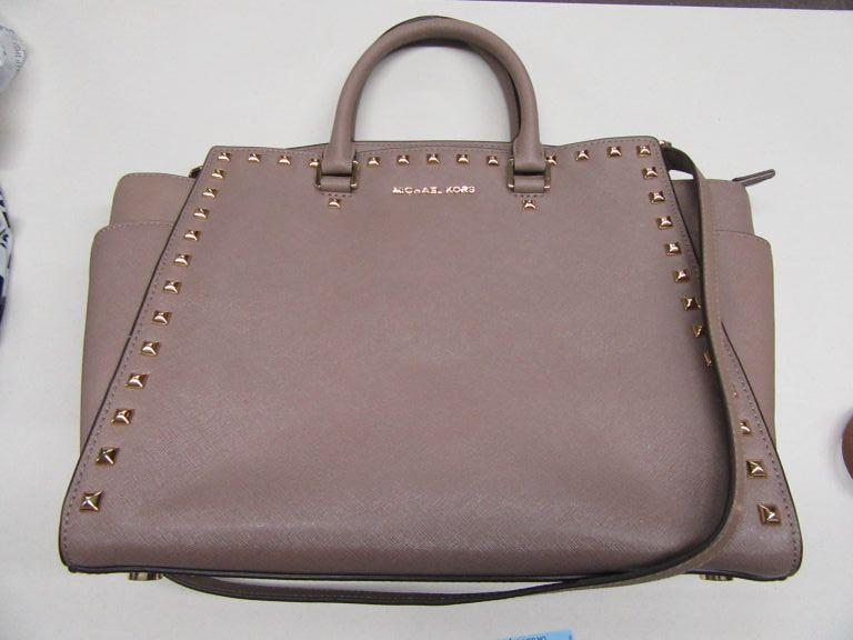 MICHAEL KORS LIGHT BROWN PURSE