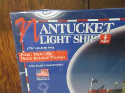 NANTUCKET LIGHT SHIP MODEL. NEVER BEEN OPEN