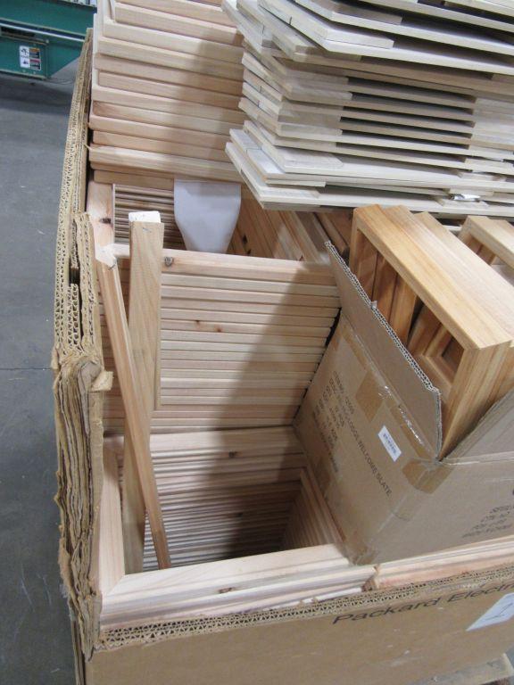 LARGE BOX OF ASSORTED WOODEN PICTURE FRAMES