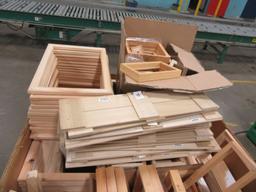 LARGE BOX OF ASSORTED WOODEN PICTURE FRAMES