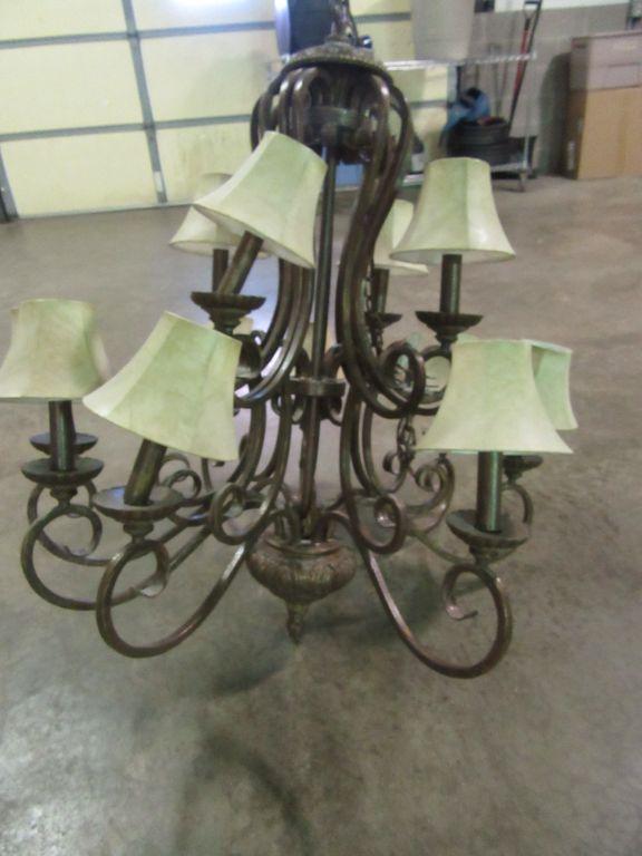 12 LIGHT CANDELABRA CHANDELIER