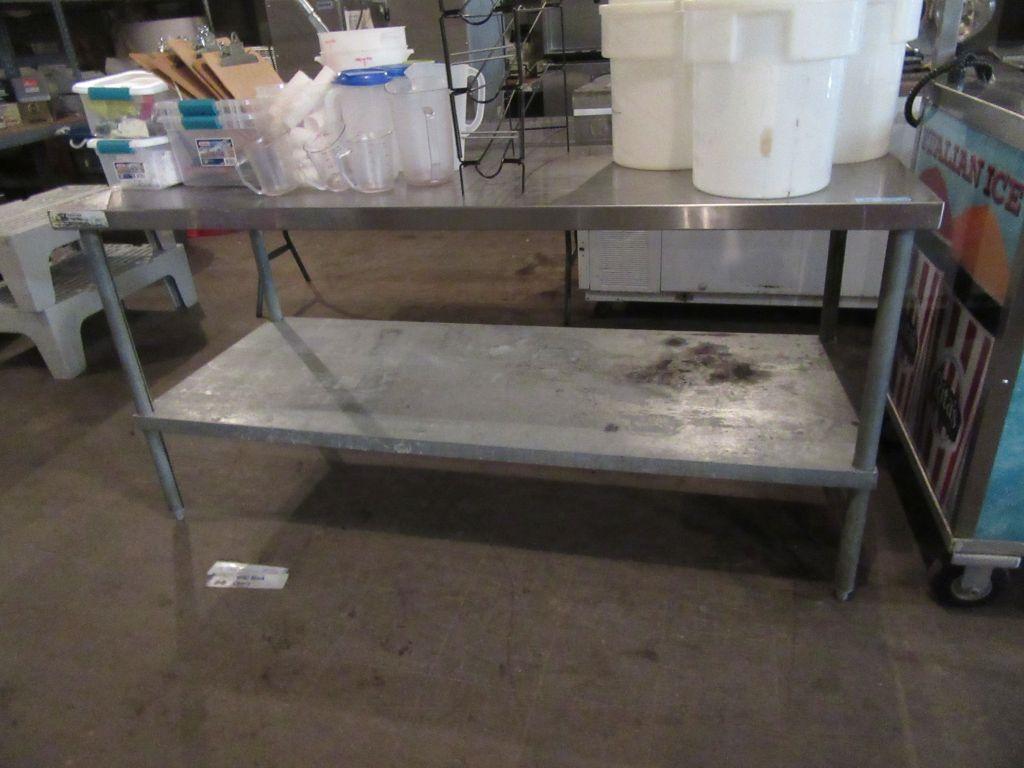 6' STAINLESS STEEL TABLE