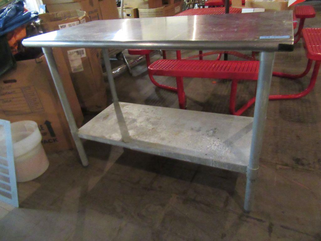 4' STAINLESS STEEL TABLE