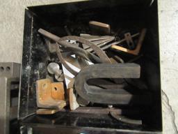 LOT OF MISCELLANEOUS - HARDWARE CABINET, ETC.