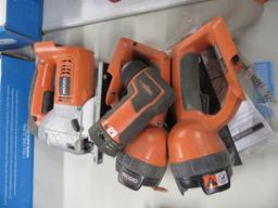 RIDGID 18 VOLT FLASHLIGHTS MODEL NUMBER R849. SAWZALL MODEL NUMBER R8433. N