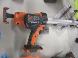 RIDGID CORDLESS CAULKING GUN MODEL R8804. NO BATTERY OR CHARGER