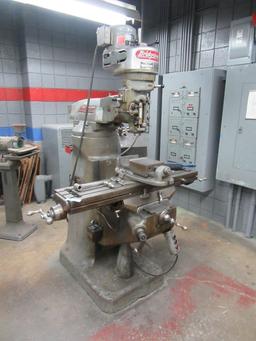 BRIDGEPORT MILL WITH TOOLING AND STAND.  480V   SERIAL# J186959